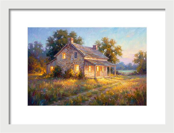 Farmhouse At Dusk