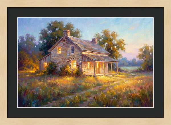 Farmhouse At Dusk