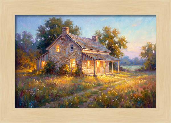 Farmhouse At Dusk