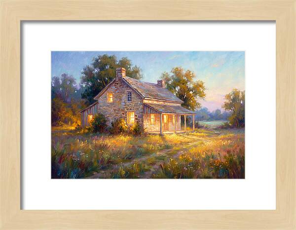 Farmhouse At Dusk