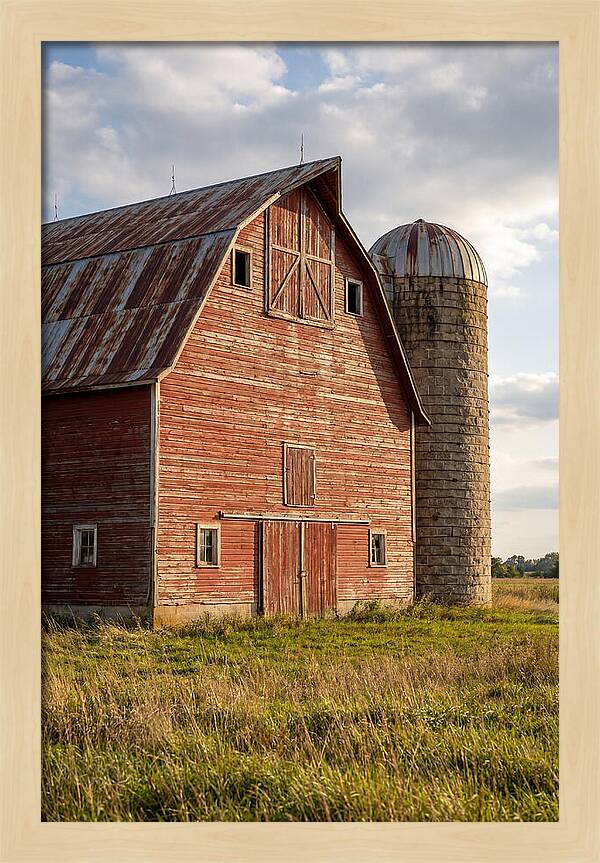 Farmhouse Charm In Rustic Landscape