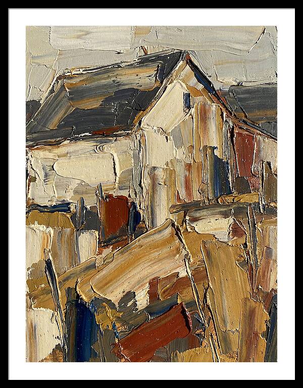 Farmhouse In Palette Knife Style