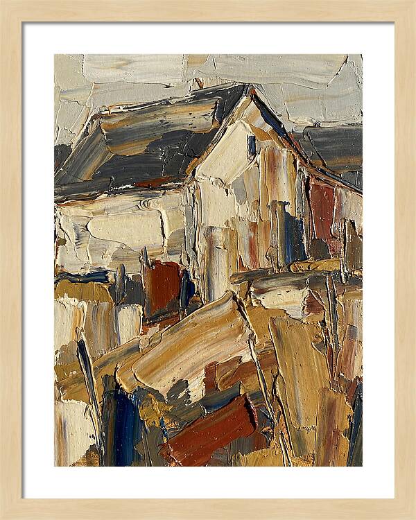 Farmhouse In Palette Knife Style