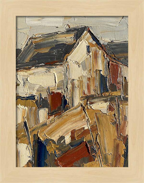 Farmhouse In Palette Knife Style