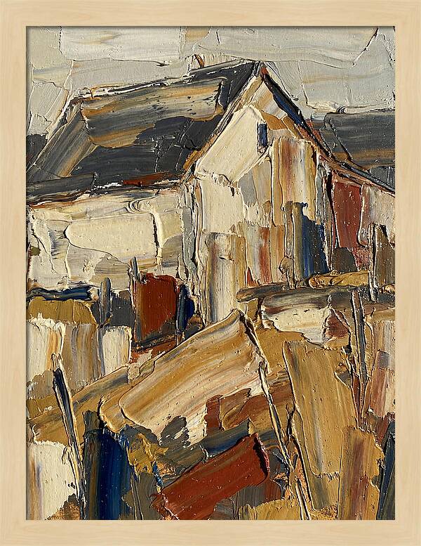 Farmhouse In Palette Knife Style