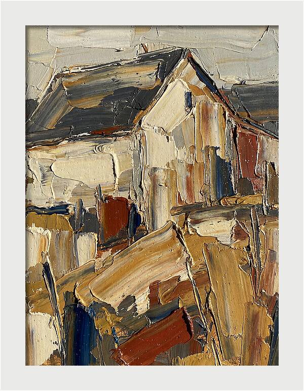 Farmhouse In Palette Knife Style