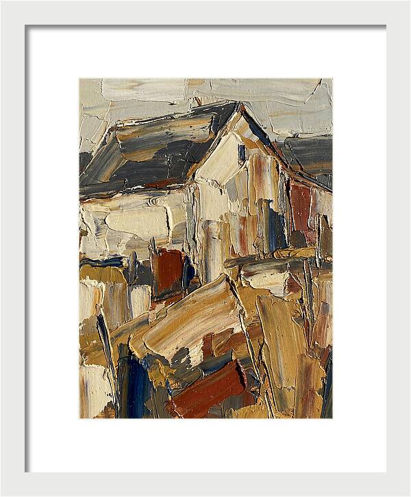 Farmhouse In Palette Knife Style
