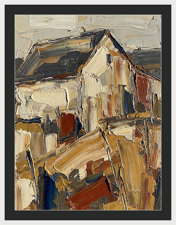 Farmhouse In Palette Knife Style