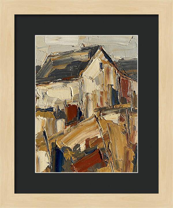 Farmhouse In Palette Knife Style