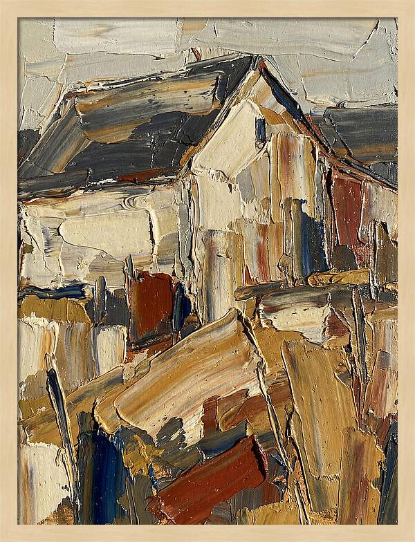 Farmhouse In Palette Knife Style