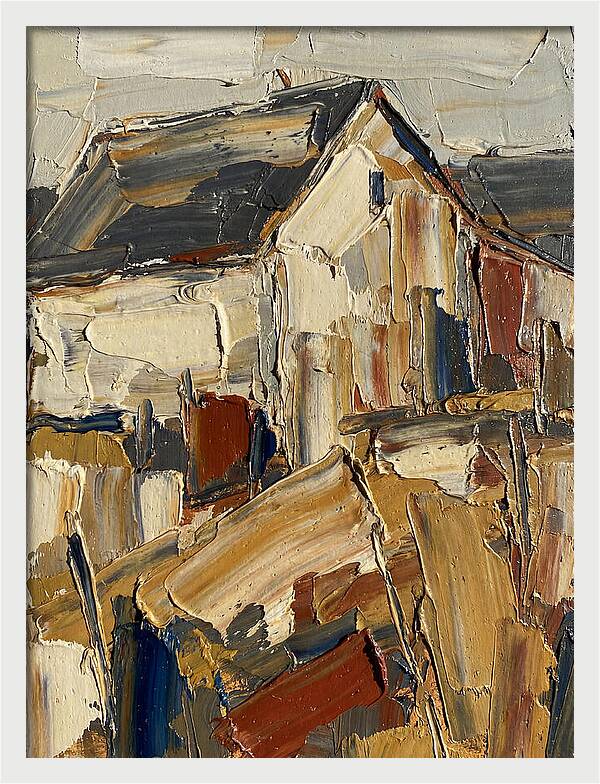Farmhouse In Palette Knife Style