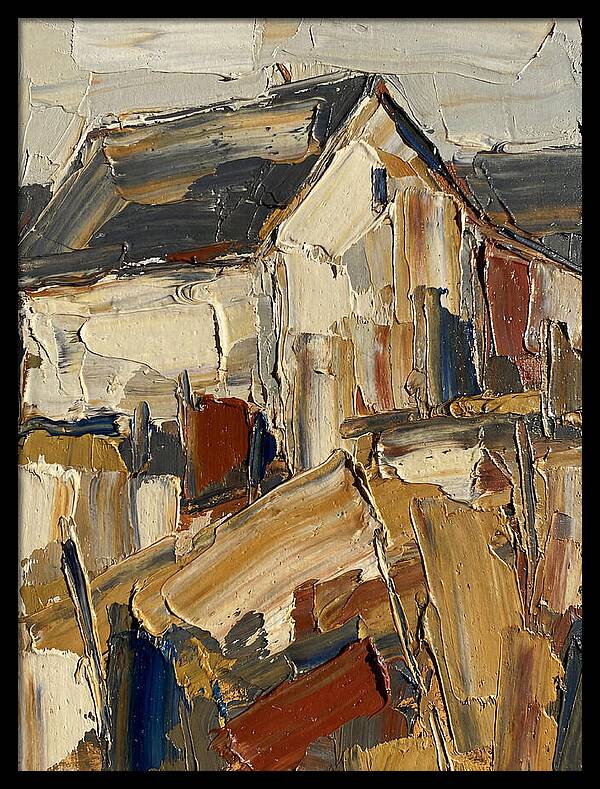 Farmhouse In Palette Knife Style