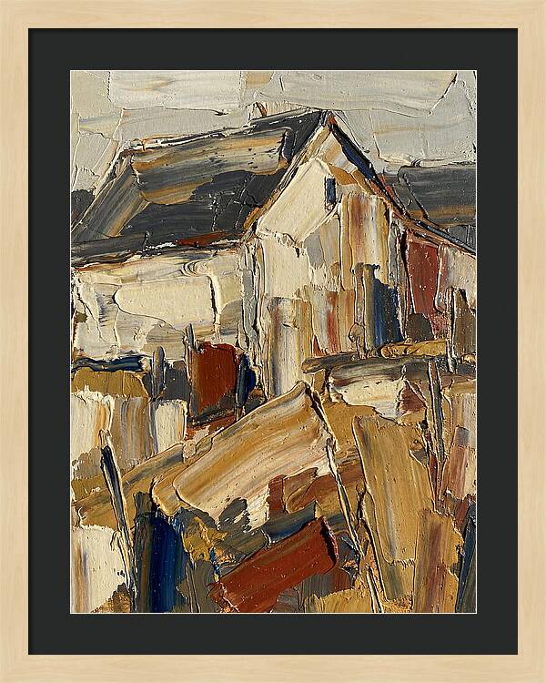 Farmhouse In Palette Knife Style