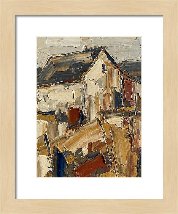 Farmhouse In Palette Knife Style