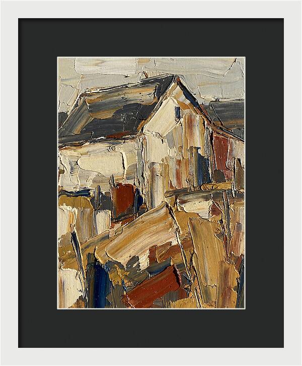 Farmhouse In Palette Knife Style