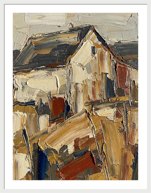 Farmhouse In Palette Knife Style