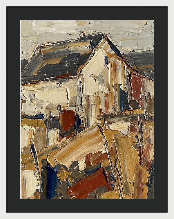 Farmhouse In Palette Knife Style
