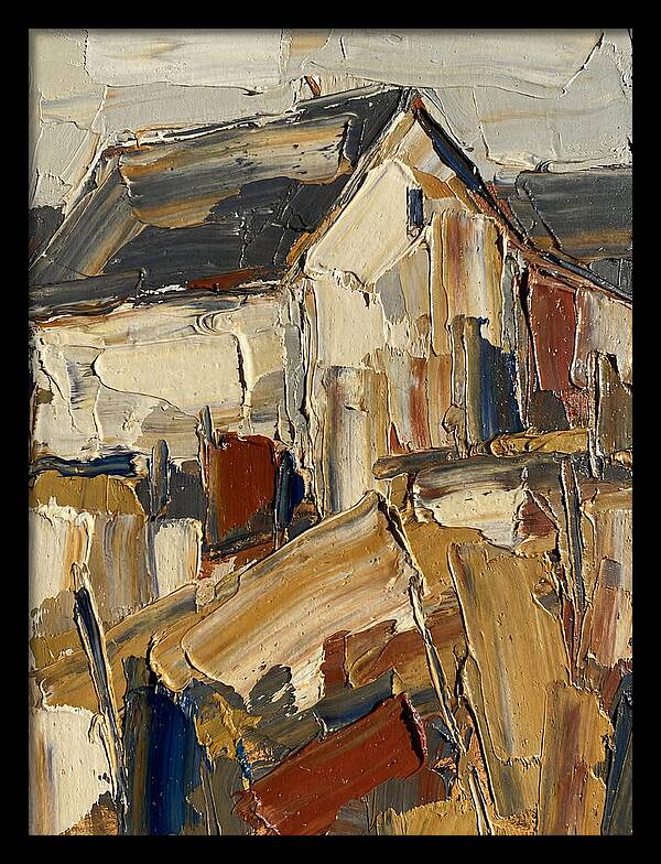 Farmhouse In Palette Knife Style