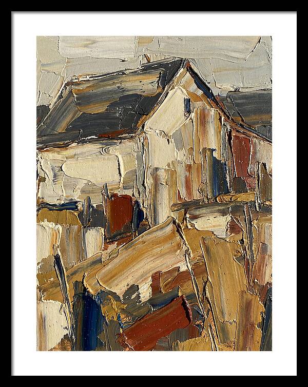 Farmhouse In Palette Knife Style