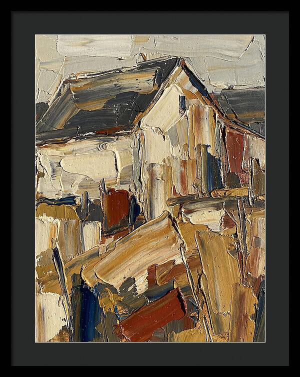 Farmhouse In Palette Knife Style