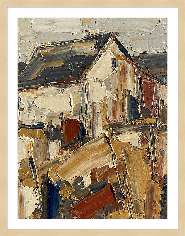 Farmhouse In Palette Knife Style
