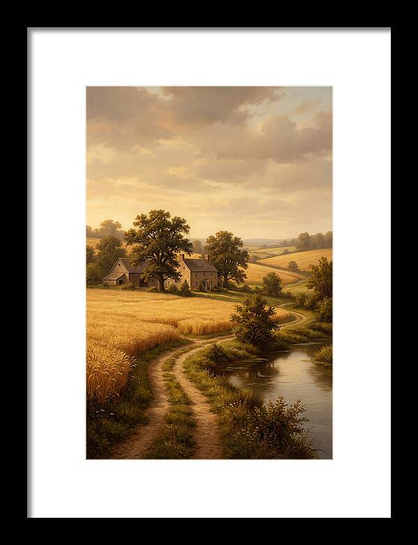 Farmhouse Serenity At Dusk