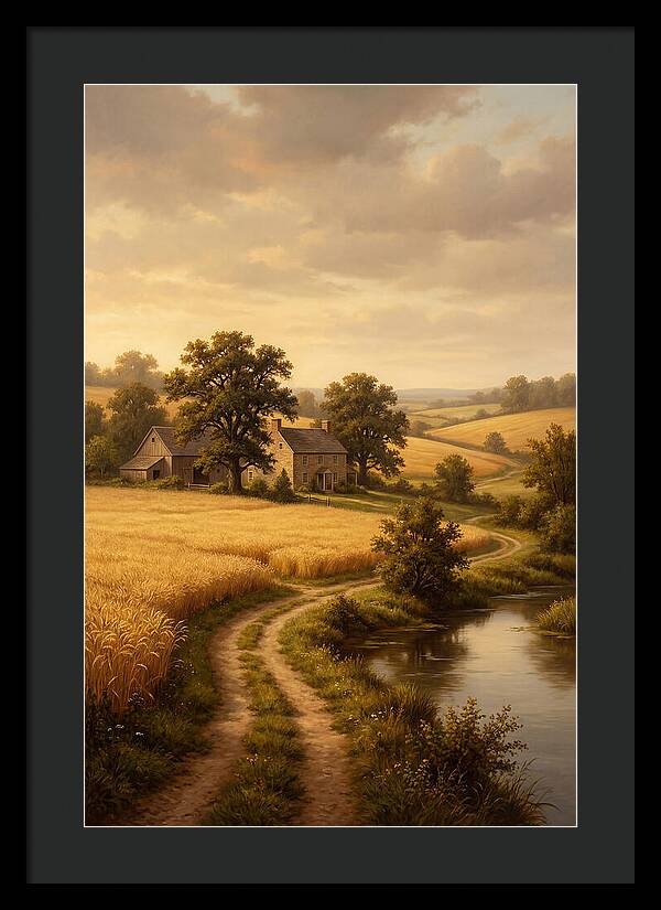 Farmhouse Serenity At Dusk