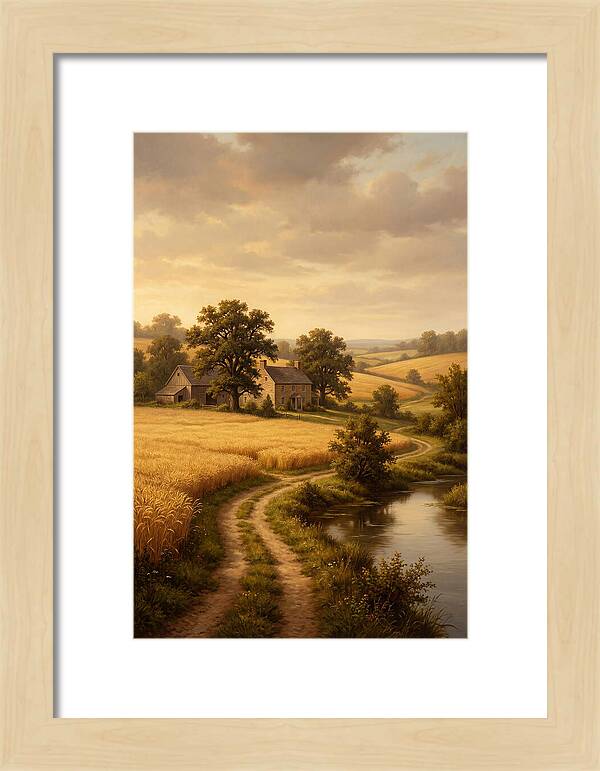 Farmhouse Serenity At Dusk