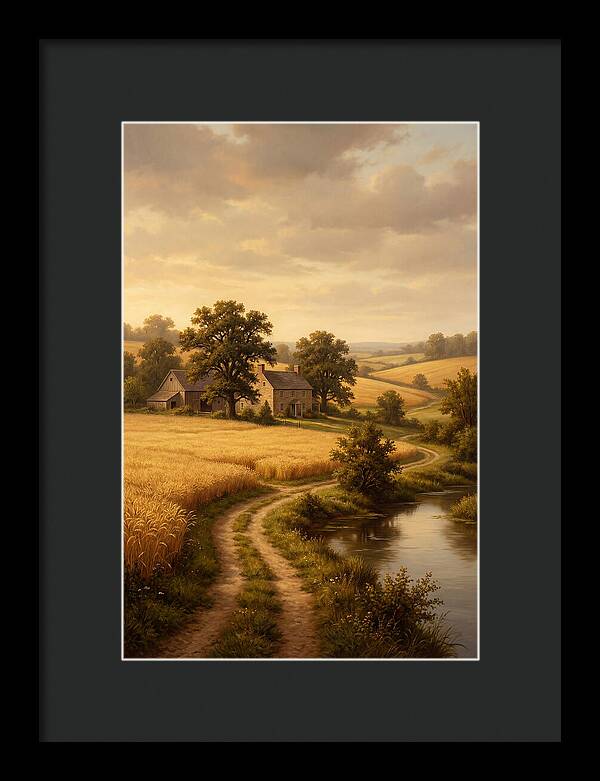 Farmhouse Serenity At Dusk