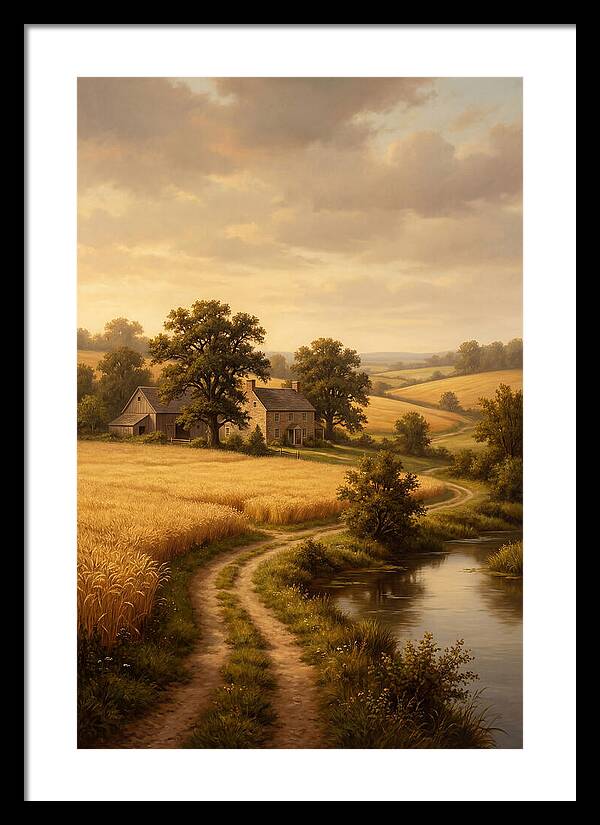 Farmhouse Serenity At Dusk