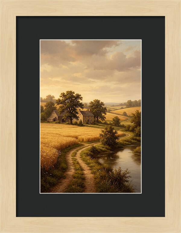 Farmhouse Serenity At Dusk