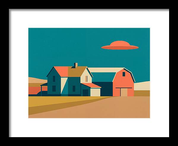 Farmhouse Under A Colorful Sky
