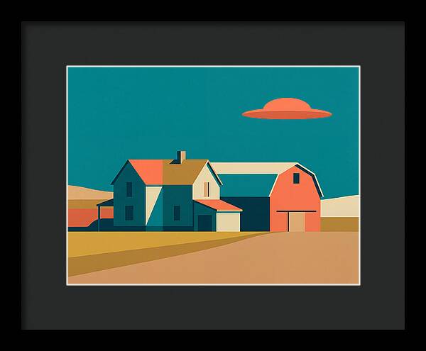 Farmhouse Under A Colorful Sky