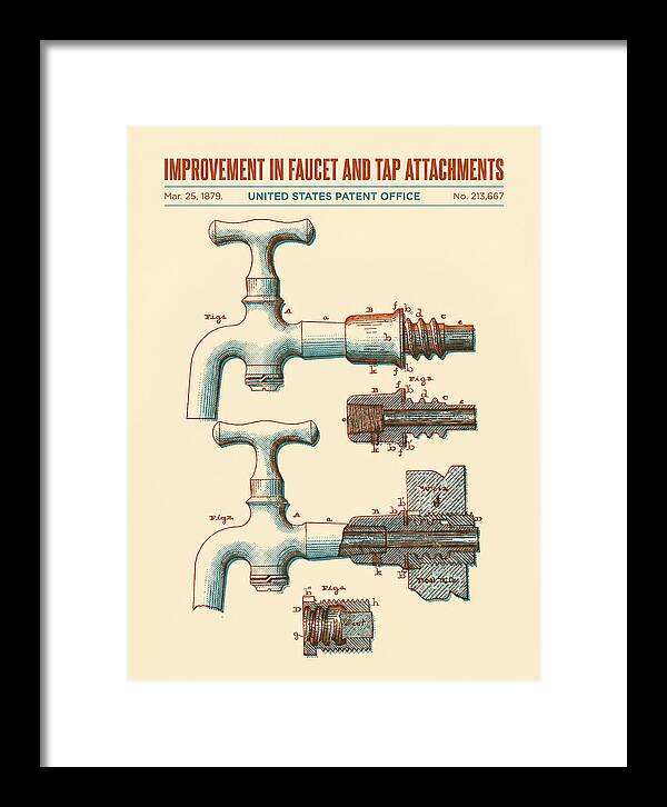 Faucet And Tap Attachment Retro Patent Us213667a