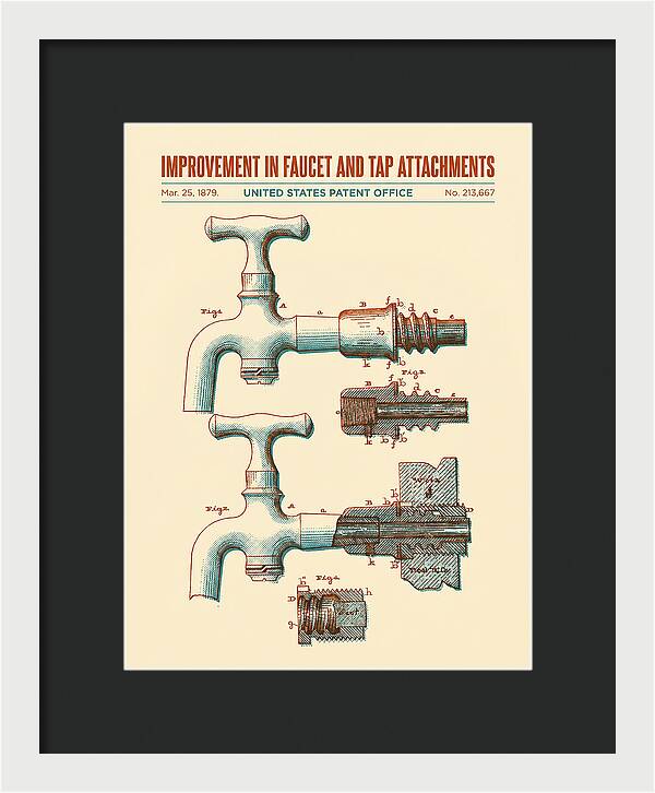 Faucet And Tap Attachment Retro Patent Us213667a