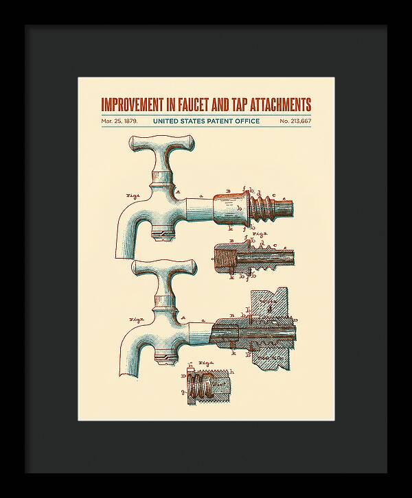 Faucet And Tap Attachment Retro Patent Us213667a
