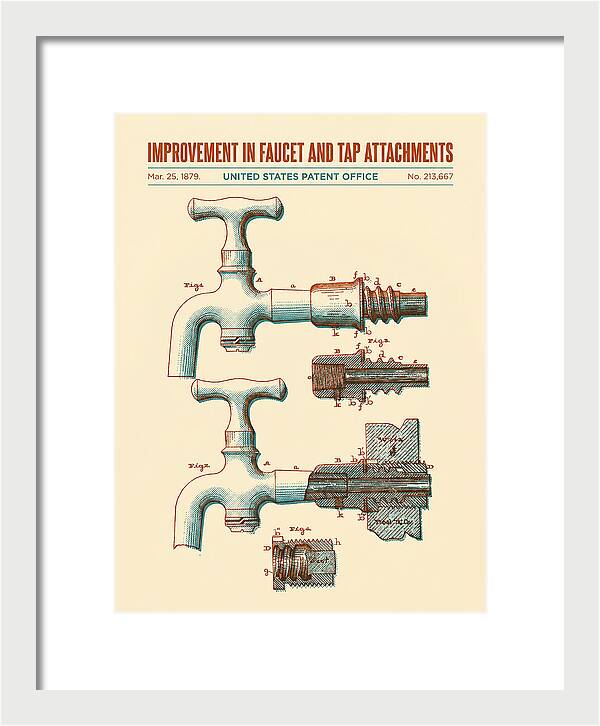 Faucet And Tap Attachment Retro Patent Us213667a