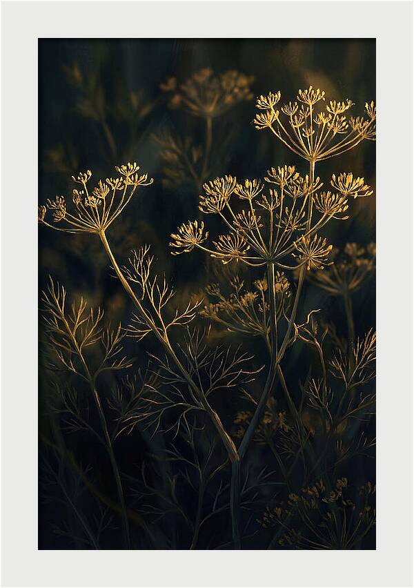 Feathery Dill In Golden Light