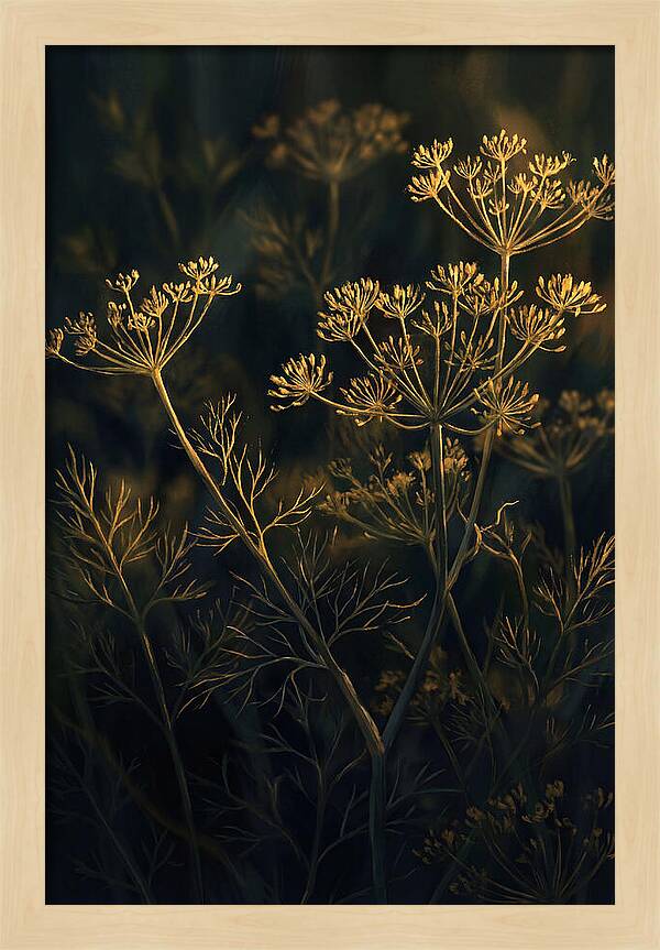 Feathery Dill In Golden Light