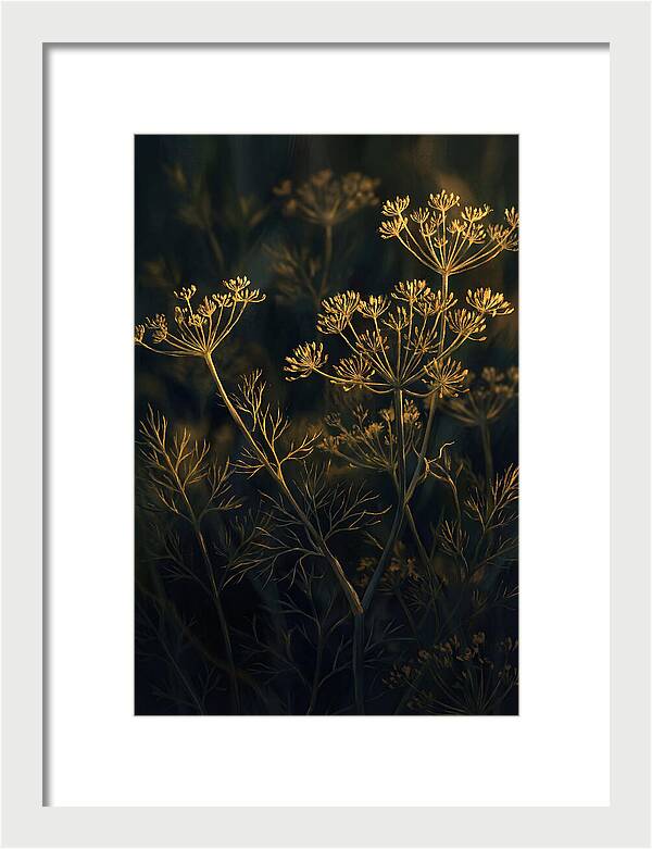 Feathery Dill In Golden Light