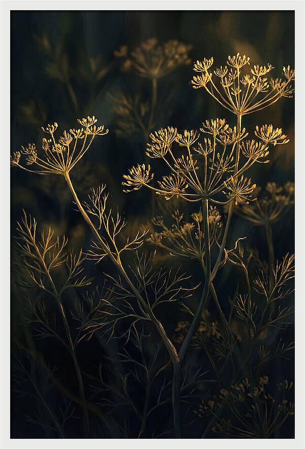 Feathery Dill In Golden Light