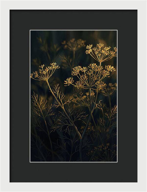 Feathery Dill In Golden Light