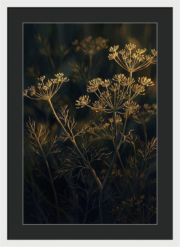 Feathery Dill In Golden Light