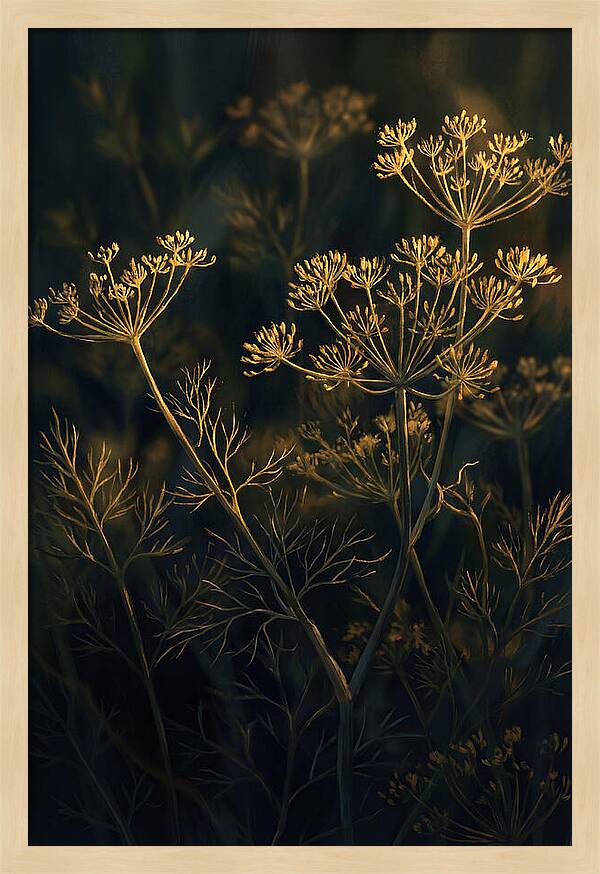 Feathery Dill In Golden Light