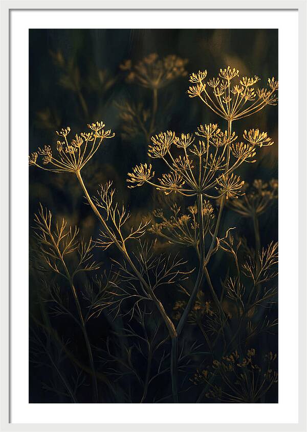 Feathery Dill In Golden Light