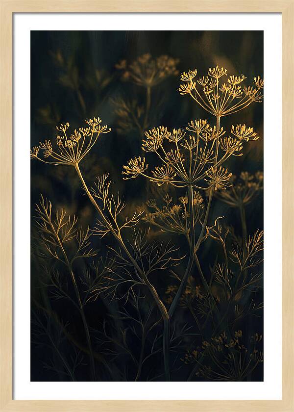 Feathery Dill In Golden Light