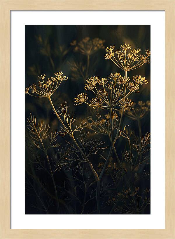 Feathery Dill In Golden Light