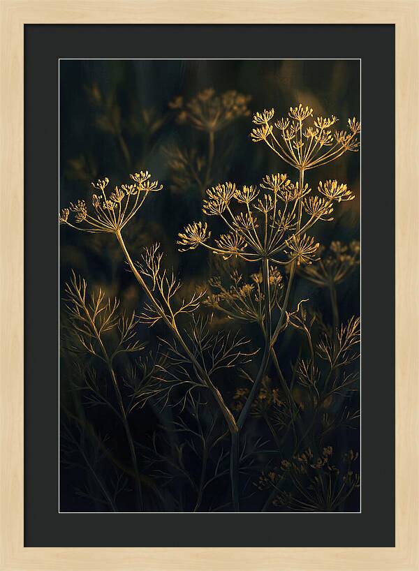 Feathery Dill In Golden Light