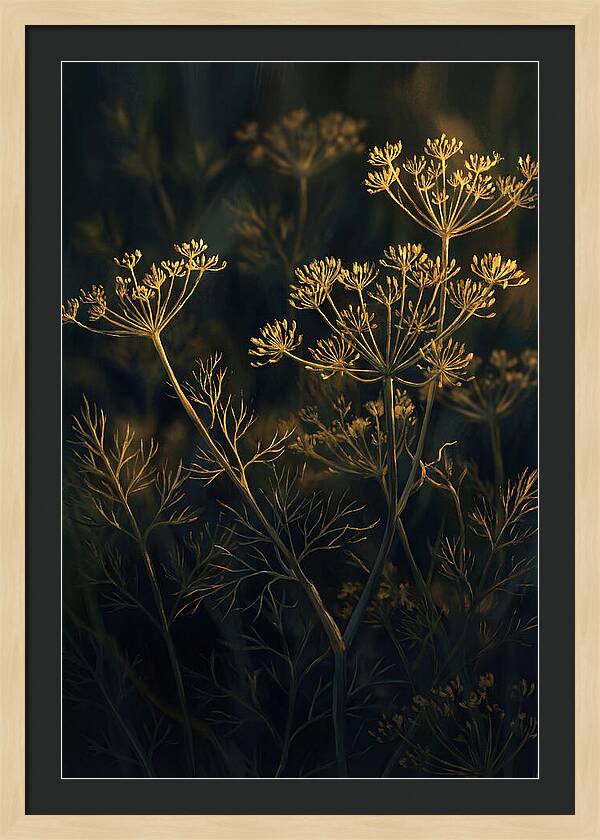 Feathery Dill In Golden Light
