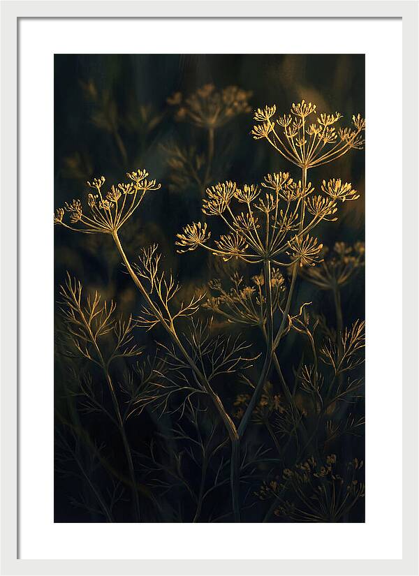 Feathery Dill In Golden Light